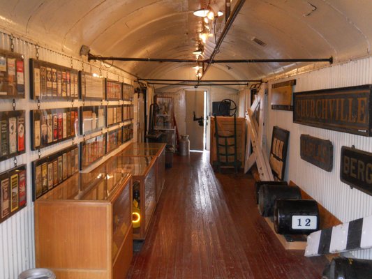 They restored the interior of this baggage car.