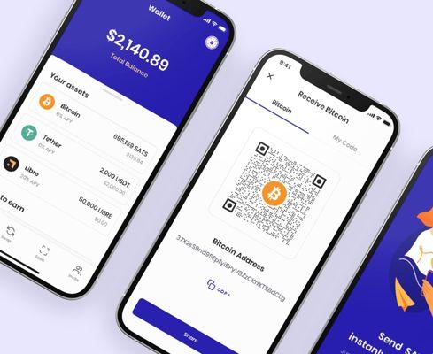 Bitcoin Crypto wallet application design