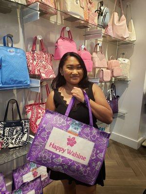 Mei with large 2020 Fukubukuro bag. Great customer service.