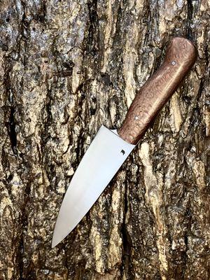 High carbon chef knife. Stabilized handle.