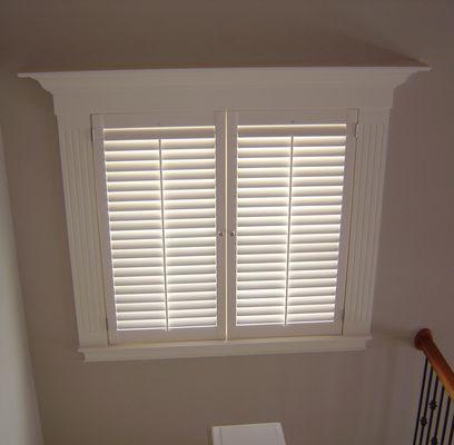 Shutters on stairway