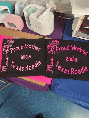 Thanks Texas Roadhouse for your business. Mother's day shirts were phenomenal.