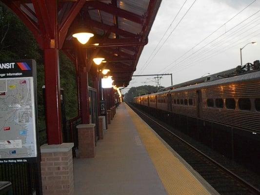 Waiting for the train