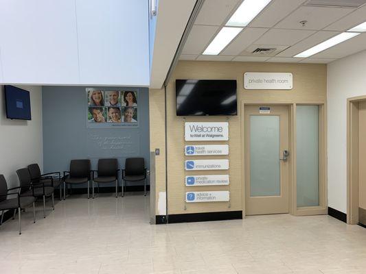 Pharmacy waiting area