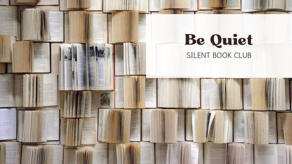 Silent book club meets every second Sunday afternoon at the studio