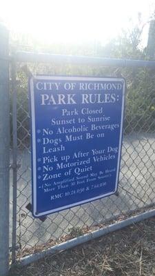 Huntington Park: park rules