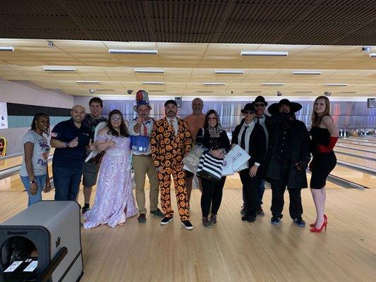 Halloween costume contest winners. Great event.