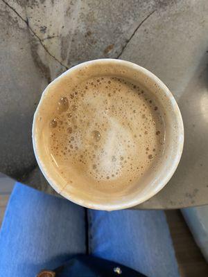 Almond milk latte