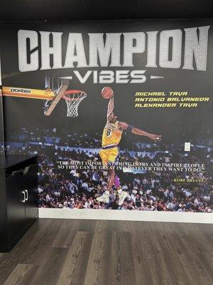 Kobe mural number 8 back then in 1998