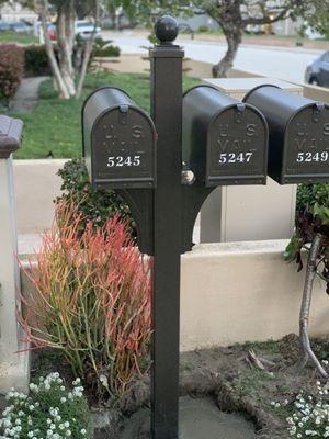 Built a new mailbox and installed for a client.