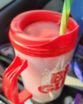 Coke slurpee mug I can use for refills.