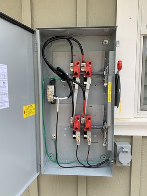 200 amp Transfer Switch for Generator