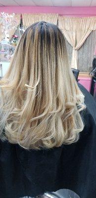 Balayage blond