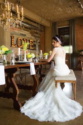 Design + Coordination by Keestone Events. Image by Mariel  and Joey. Featured in Chic Vintage Brides