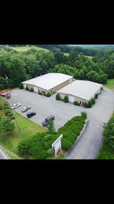 Our 8000 square foot facility. (Building on left)