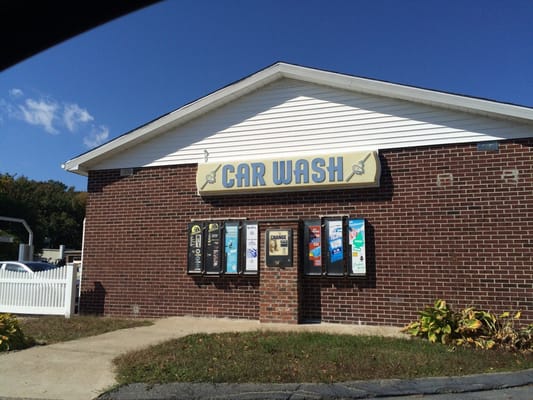 Do it yourself car wash next to the Shell gas station