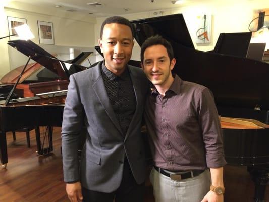 John Legend with our Matt Beilis