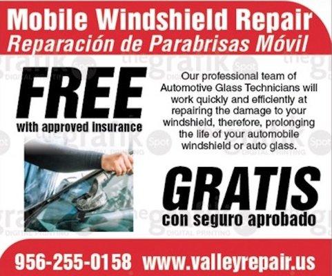 Repair free with qualifying insurance