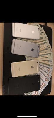 We buy iPhones. Paying cash