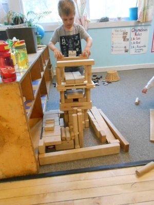 Block building teaches physics!