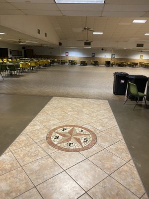 Inside view of SPJST Lodge 18 Hall