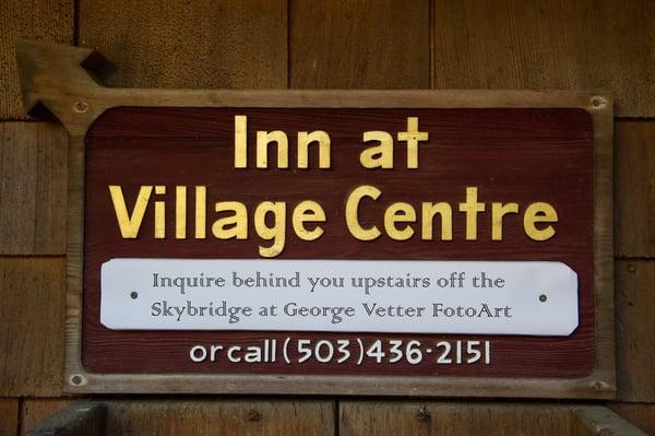 Inn at Village Centre sign