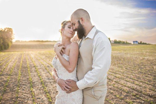 A beautiful wedding day sunset for this incredible couple!