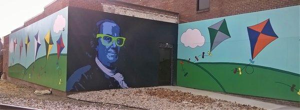 The Franklin Kites mural by Danny Causey in 2017