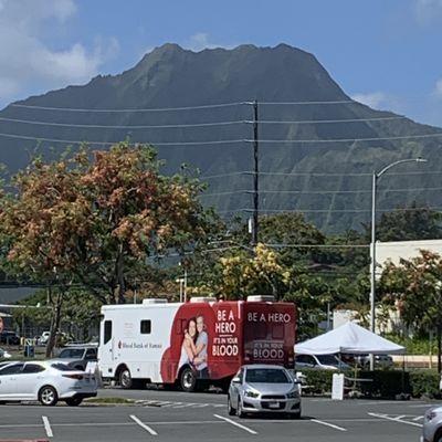 The Blood Mobile is here!