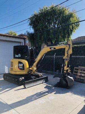 Our new excavator has been coated, tinted, and is ready to work.