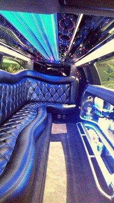 Interior in one of our limo