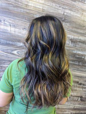 Low Maintenance Golden caramel Balayage