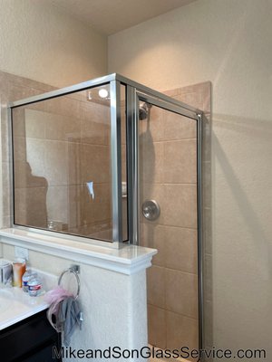 budget friendly framed shower door