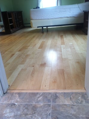 Prefinished hardwood