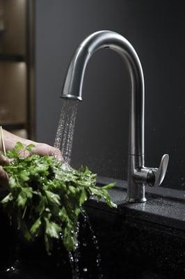 Sensate kitchen faucet, by Kohler.