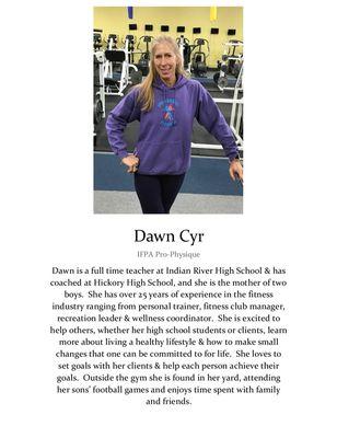 Universal Fitness trainer Dawn Cyr!