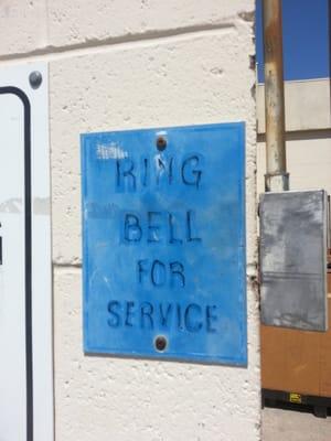 Ring the bell, so you can drop off your donations