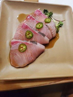 Yellowtail sashimi