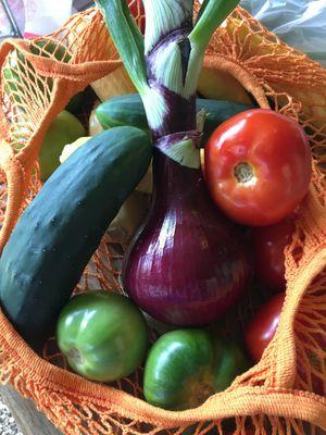 Grown right here in Bowie, MD. Farm fresh fruits and vegetables. Picked daily with love!