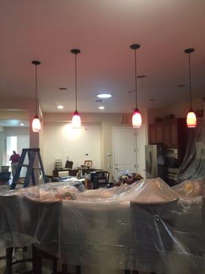 Preparation for installation of LED lights