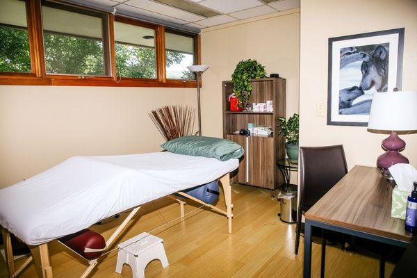 Acupuncture treatment room.