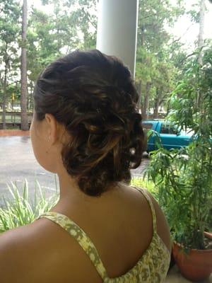 Jeanne did it again! I had another wedding in HHI and she did this beautiful, effortless  up do. Can't wait to go back to her!