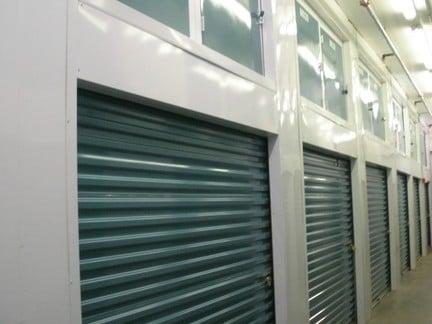 upper mezzanine units great for record storage and holiday decorations