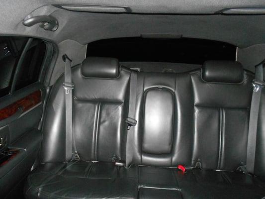 Inside of one of our luxury sedans