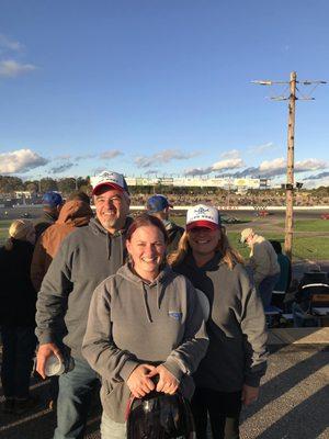 Melissa drove in the "Powder Puff" race at Seekonk Speedway.