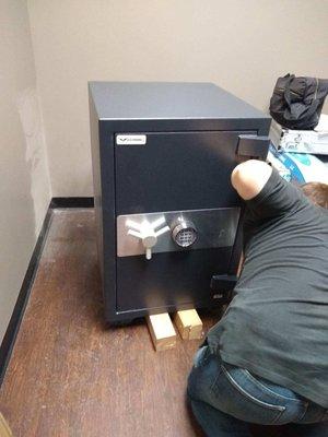 Installing new safe.