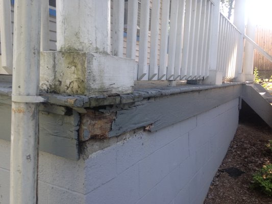 Porch renovation (before)