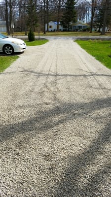 Afterward, my grey driveway is bright white