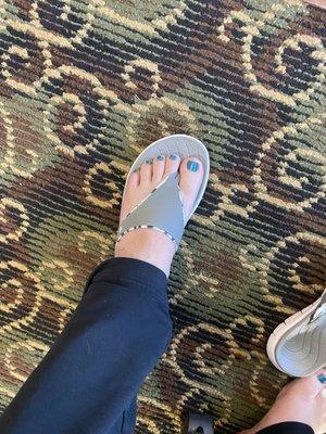 Blueish Pedi