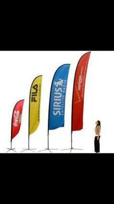 Sail flags and other advertising items